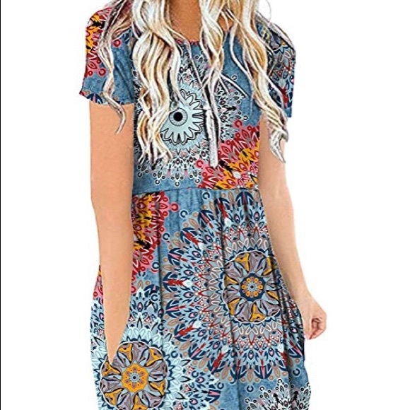 Short sleeve dress with pockets - Picture 1 of 8